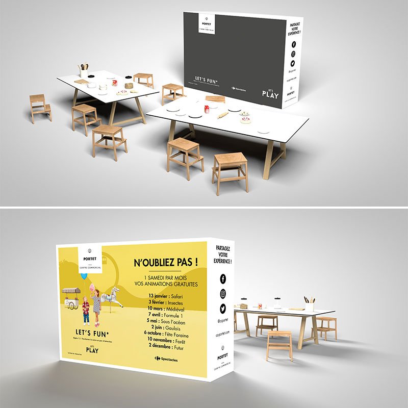 projection stand let's fun portet