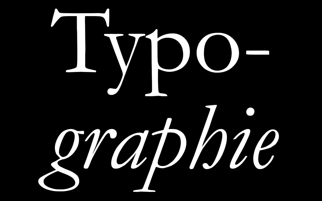 Les familles de typographie